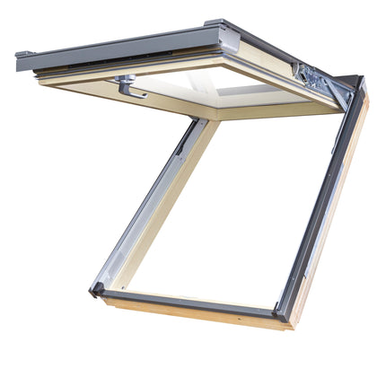 Natural Pine preSelect Top Hung and Centre Pivot P2 Glazing Roof Window (FPP-V) 78cm x 118cm
