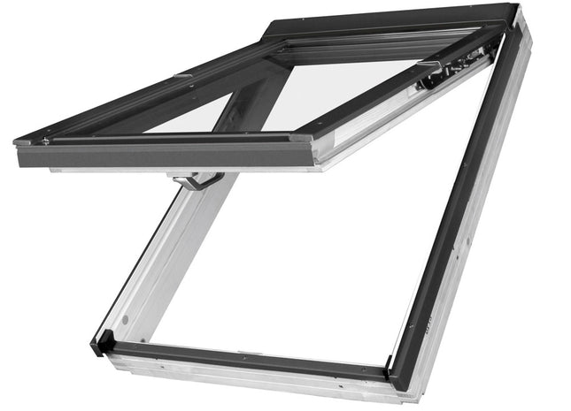 White Acrylic preSelect Top Hung And Centre Pivot P2 Glazing Roof Window (FPW-V) 114cm x 118cm