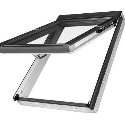 White Acrylic preSelect Top Hung And Centre Pivot P2 Glazing Roof Window (FPW-V) 94cm x 118cm